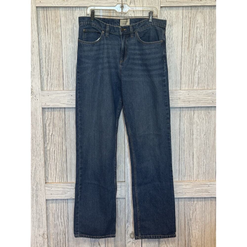 Cowboy Legend Classic Blue Denim Western Jeans Mens 31Wx34L Style Mjlf-0001